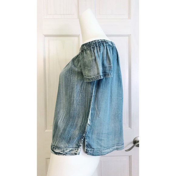 Like New | Velvet Heart ❤️ from Nordstrom | Small | Chambray Off Shoulder Sleeve - Picture 4 of 8